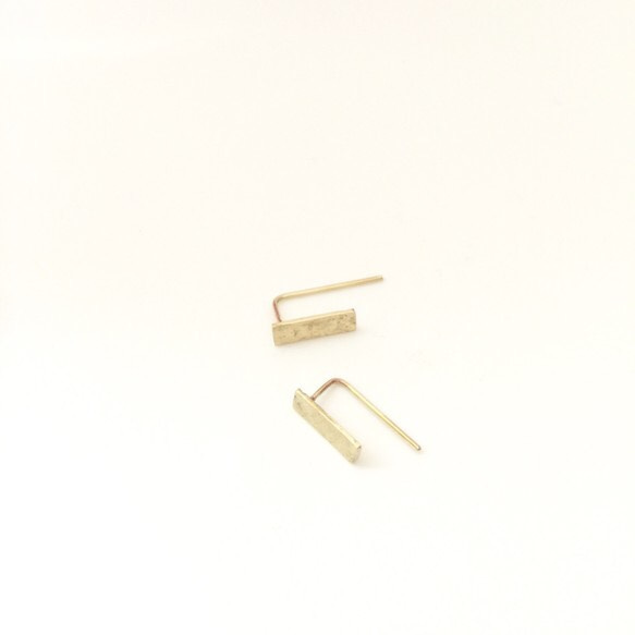 brass  square  pierce 1枚目の画像