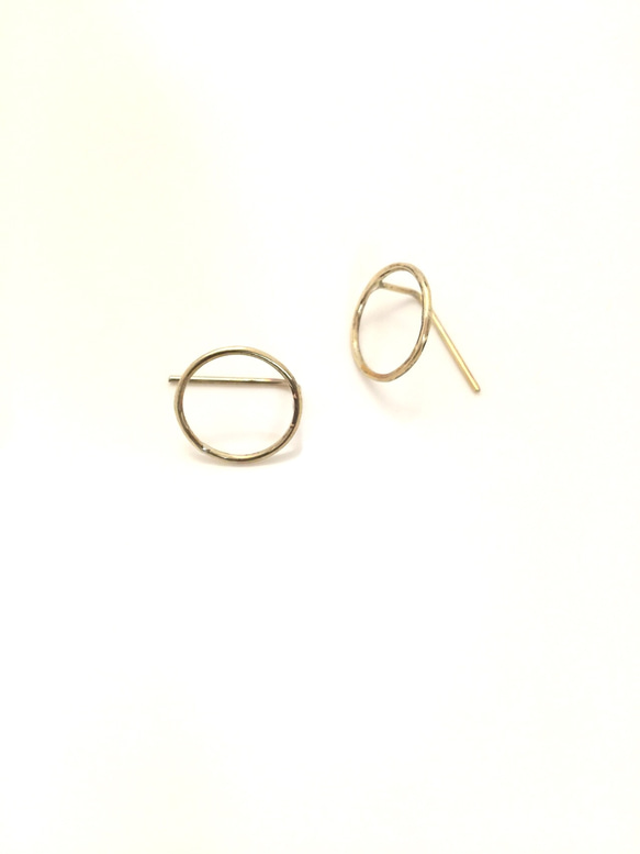 circle pierce/brass 2枚目の画像