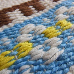 ローセンゴン織　チェアマット 3枚目の画像