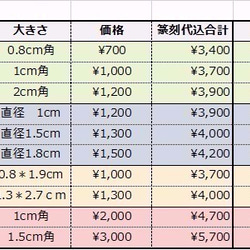 【世界にたった一つだけの印（篆刻てんこく）】オリジナルハンコ　≪受注制作≫　長方形（0.8cm＊1.9cm角）化粧箱なし 2枚目の画像