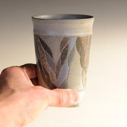 流葉模様のカップ（Fw-019) 2枚目の画像
