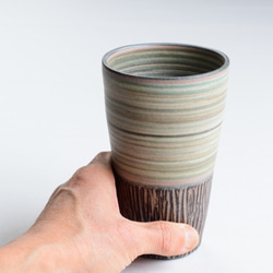 色層模様のロングカップ（Bw-005) 2枚目の画像