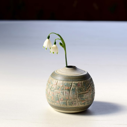 抽象画風一輪挿し(Iw-011) 一輪挿し・花瓶・花器 bun-koubou 通販