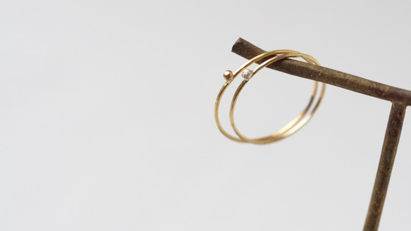 18k gold ring 〜丸ぽち gold〜 1枚目の画像