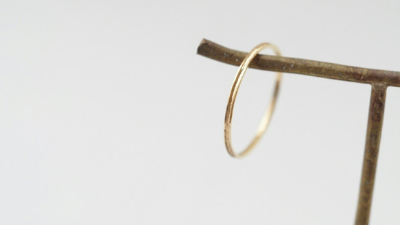 18k gold ring 〜細みシンプルタイプ〜 1枚目の画像