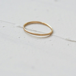 18k gold ring 〜細みシンプルタイプ〜 2枚目の画像