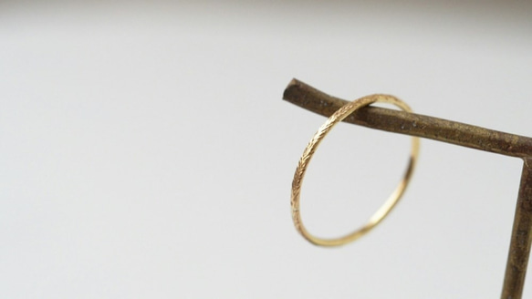 18k gold ring ～月桂樹～ 1枚目の画像