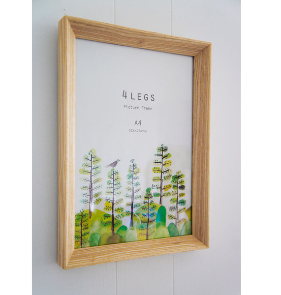 ＜サイズ選択可＞TRYANGLEフレーム　A4～A3サイズ　ホワイトアッシュ　<受注製作＞★サイズオーダー可