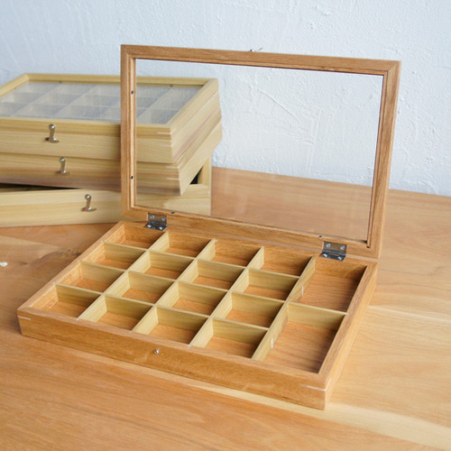木製アクセサリーケース オーク *受注製作品*(小物入れ 木製アクセサリーケース オーク *受注製作品*(小物入れ