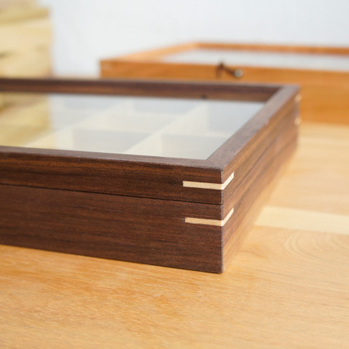 木製アクセサリーケース ウォルナット＊受注製作品＊（小物入れ