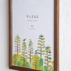 ＜サイズ選択可＞ NARROWフレーム　A4判〜　ウォルナット　<受注製作＞★特寸オーダー可 2枚目の画像