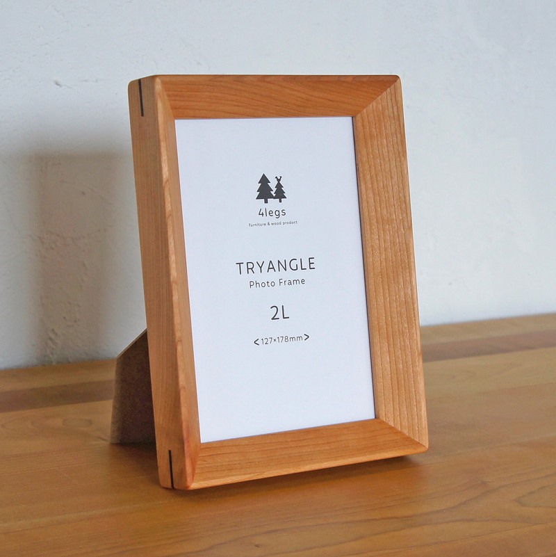 TRYANGLEフレーム　2L判　チェリー　★サイズオーダー可<受注製作＞