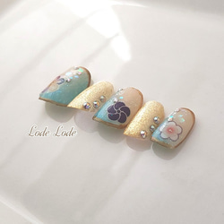 Furisode nail ryou勿忘我 第5張的照片