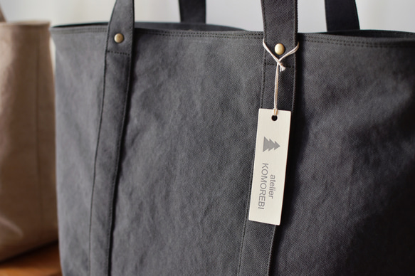 【Doux_TOTE XL】smoke black 2枚目の画像