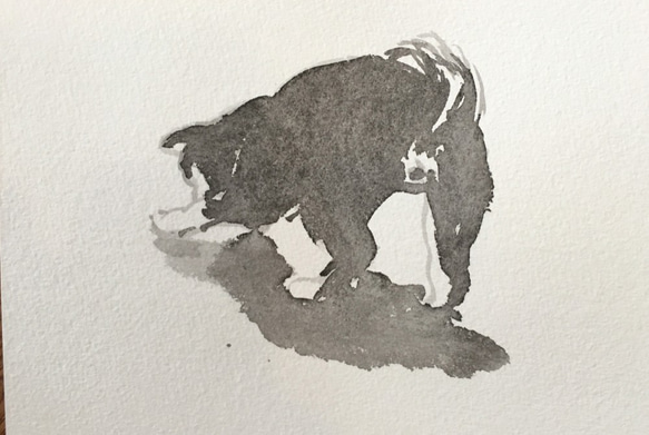 柴犬（ポストカードサイズ） 1枚目の画像