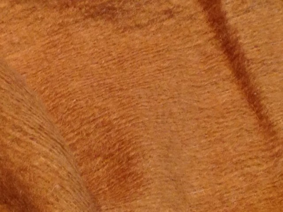 モヘアウール混　キャメル色ニットのスヌード　 3枚目の画像