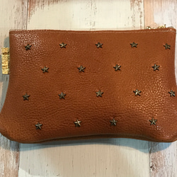 本革ポーチ スタースタッズ ポーチ GIN6SAGA 通販 6865684｜Creema