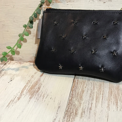 本革ポーチ スタースタッズ ポーチ GIN6SAGA 通販 6865684｜Creema