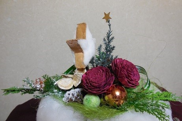 雪だるま風クリスマス飾り 4枚目の画像