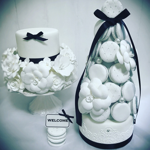 カメリアタワー ツイード カメリア♡クレイマカロンタワー【大】