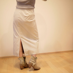 コーデュロイ　ラップスカート 4枚目の画像
