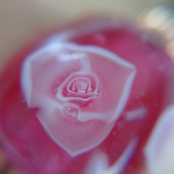 茨姫 薔薇色の唇 とんぼ玉 ブレスレット ガラス ローズ エレガント きれいめ 7枚目の画像