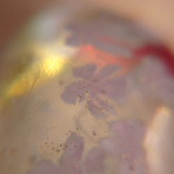 物語が、はじまる。 おとぎ話 の 帯留め 桜 ガラス とんぼ玉 和小物 6枚目の画像