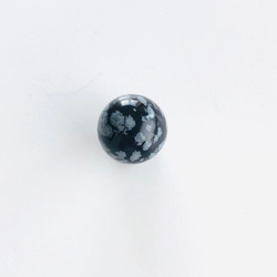 スノーフレークオブシディアンの丸玉（20mm） 6枚目の画像