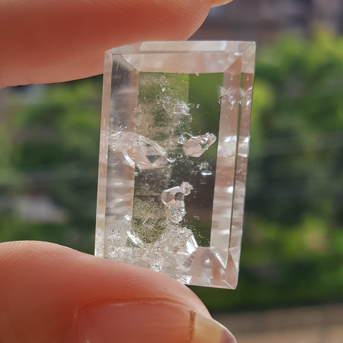 レア！貫入水晶のルースタンブル 天然石 虹色の星 通販 4371454