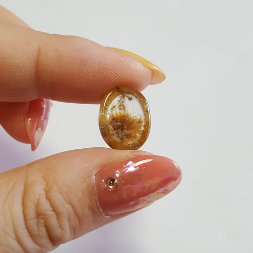 希少☆フラワールチルクォーツのルースタンブル☆No5 ☆売約済み