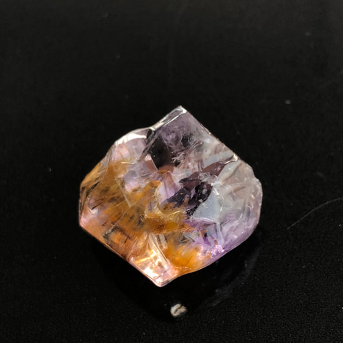 希少！ゲーサイトインアメジストのタンブルNo1 天然石 虹色の星