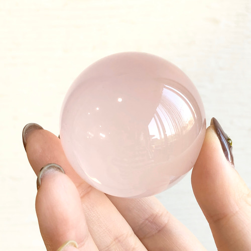 虹入り♫スターローズクォーツの丸玉 売約済み 天然石 虹色の星 通販