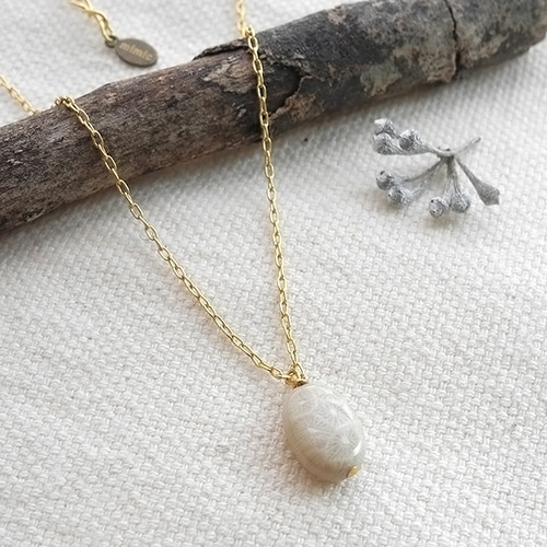 天然サンゴのネックレス 珊瑚(さんご) K18ネックレス(3月誕生石)《23T10121》 | 京セラ