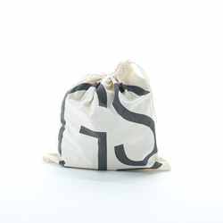 帆布折疊迷你手提袋（白色x橡膠漆）倉敷帆布|一般供應 第5張的照片