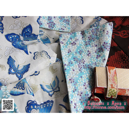 胡蝶≪白≫】SD少女～13少年60cmロング足対応ドール用十二単風花魁衣装