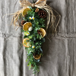 縦長ガーランド　縦長スワッグ 縦長ガーランド 縦長スワッグ リース ドライフラワー - メルカリ