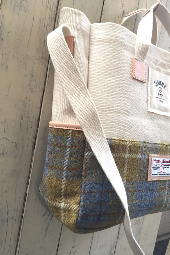 Harris Tweed×No,4 Canvas Tote Bag 2枚目の画像