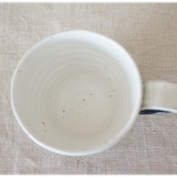 (OUTRET)コーヒーカップ　白×黒マット・2 4枚目の画像