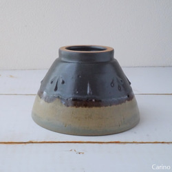 お茶碗・飯椀(青銅×黒) 2枚目の画像