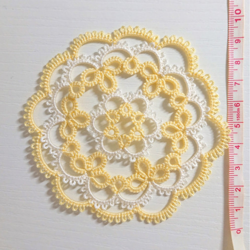 たんぽぽ色ドイリーコースター コースター ハンドメイドpico 通販