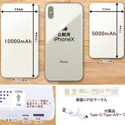 送料無料【高速充電タイプモバイルバッテリー”もちうさぎと干支(丑・未・申・酉)”】受注生産 6枚目の画像