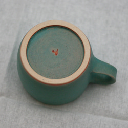 陶器：トルコブルー（マット）のマグ。 3枚目の画像