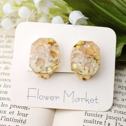 [FLOWER MARKET] エメラルドのイヤリング 2枚目の画像