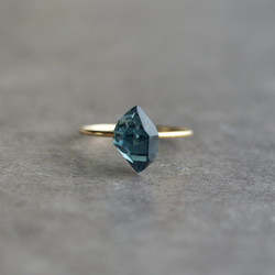 青い水晶の指輪（14kgf) 2枚目の画像