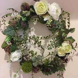 【オトナリース】カラーのグリーンリース オトナリース】カラーのグリーンリース