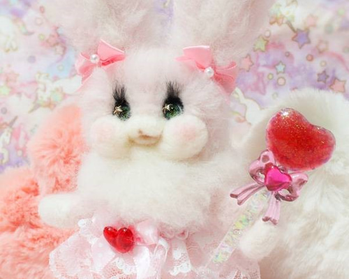 ピンクケンディ様】羊毛フェルト うさぎちゃんたち ♡MYbaby♡羊毛