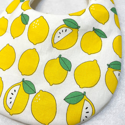 【再販✺完成品】ふんわりスタイ✴︎Fruit-lemon ✴︎レモン 2枚目の画像