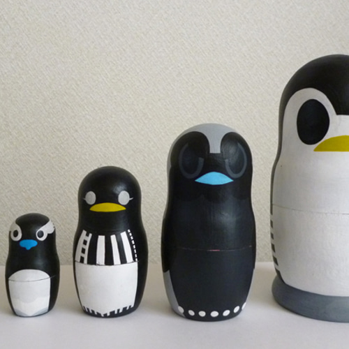 マトリョーシカ／ペンギン 立体・オブジェ YAJIRUSHI 通販 36835