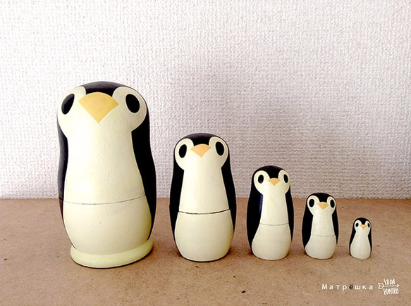 ペンギンマトリョーシカ その他人形 YAJIRUSHI 通販 4849001