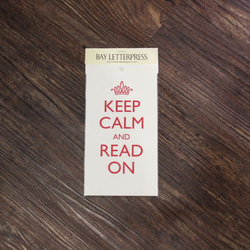 KEEP CALM AND READ ON のミニポスター (red&blue2枚セット) 1枚目の画像